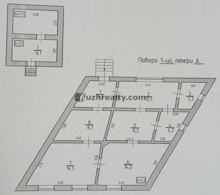 Продаж 4 Спальні 1 Ванна Будинок Продаж Анкудінова Анкудінова, Центр, Ужгород